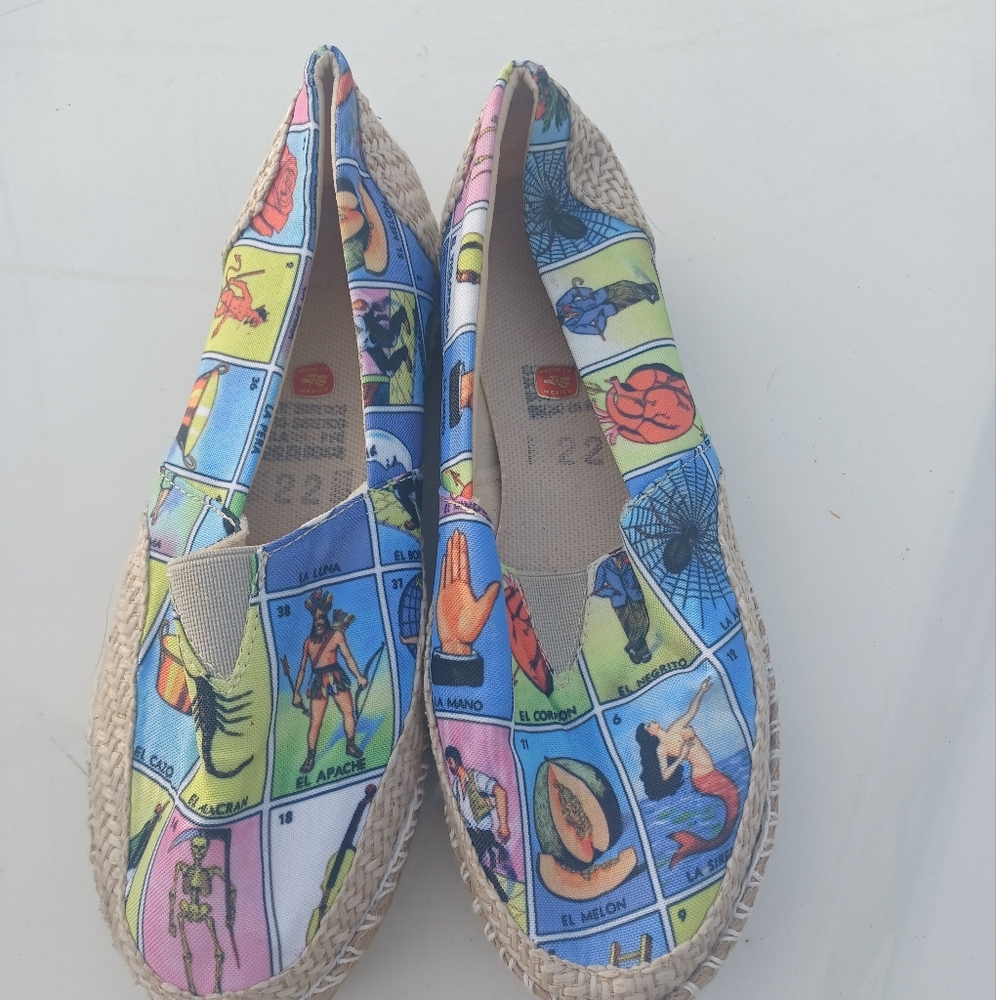 Mexican Loteria shoes authentic from Mexico various sizes size 5